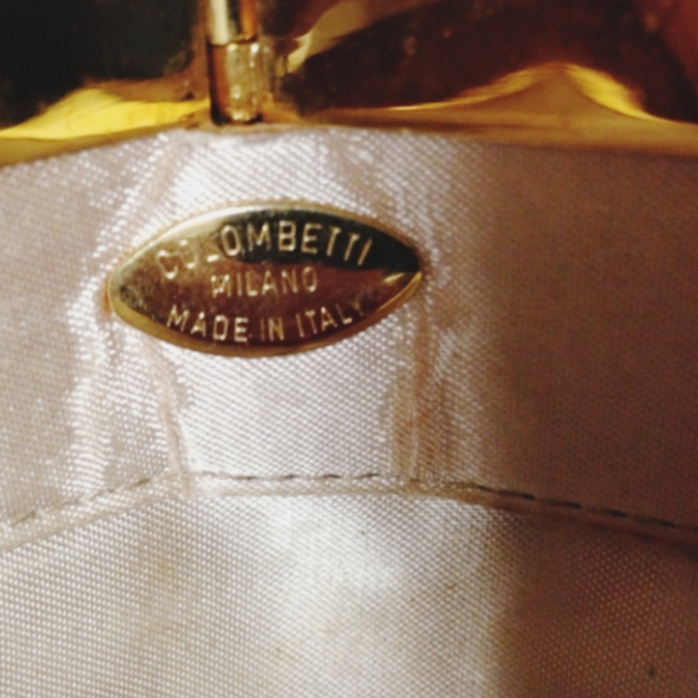 Colombetti 1980's Python Snake Skin Clutch/Purse - image 2